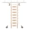Quiet Glide Ladder 8.92 ft. Unfinish Maple Satin Nickel Rolling Kit with 8 ft. Rail QG.210-9MA-08-V.02 - alternate 1